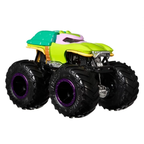 Set 2 masini Monster Truck Michelangelo si Donatello Hot Wheels scara 1:64