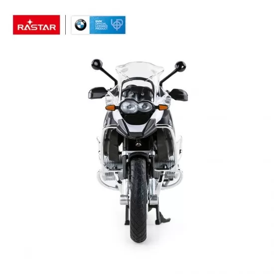 Motocicleta metalica BMW RS1200 GS alba scara 1:9 Motocicleta metalica BMW RS1200 GS alba scara 1:9