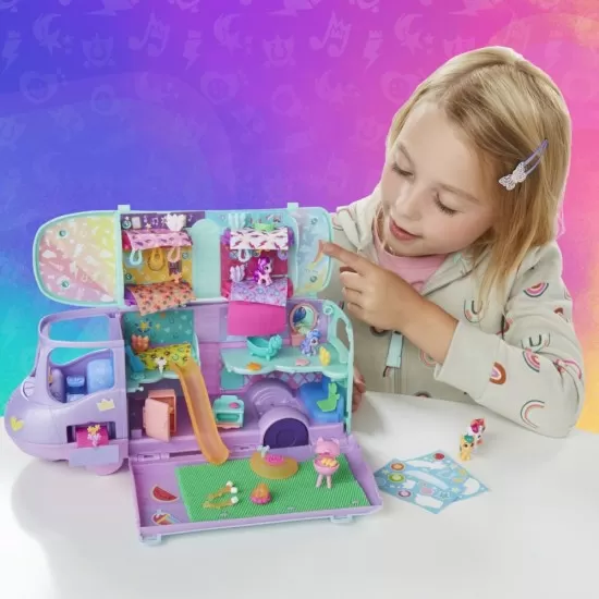 Set de joaca My Little Pony Mini World Magic Mare Stream - Camioneta magica