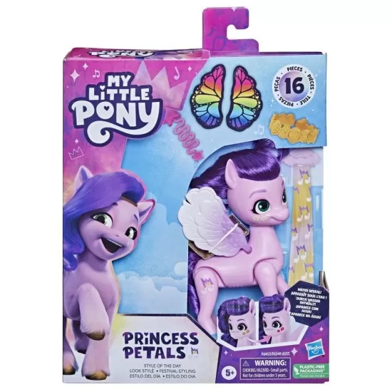 Set figurina cu accesorii My Little Pony Style of the Day Princess Petals 14 cm Set figurina cu accesorii My Little Pony Style of the Day Princess Petals 14 cm
