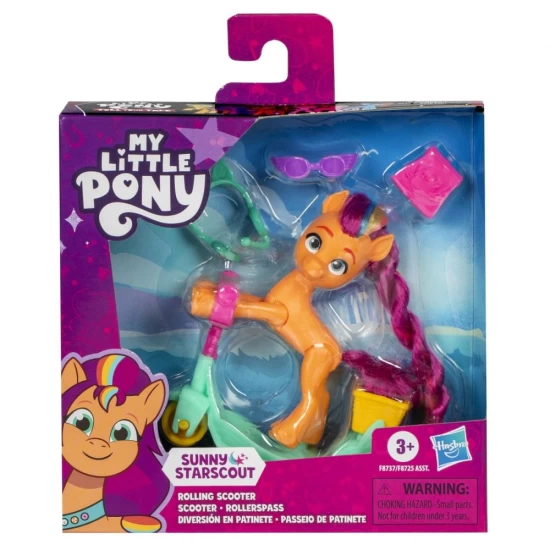 Set figurina My Little Pony Sunny Starscout cu scooter si accesorii Set figurina My Little Pony Sunny Starscout cu scooter si accesorii