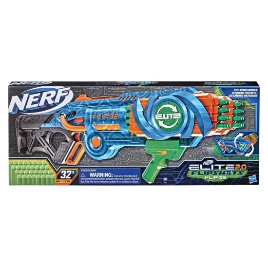 Blaster Nerf Elite Flip cu 32 cartuse