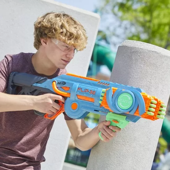 Blaster Nerf Elite Flip cu 32 cartuse