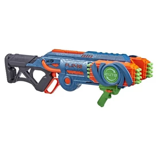 Blaster Nerf Elite Flip cu 32 cartuse
