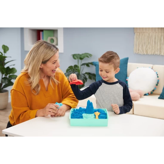 Set complet nisip kinetic albastru Set complet nisip kinetic albastru