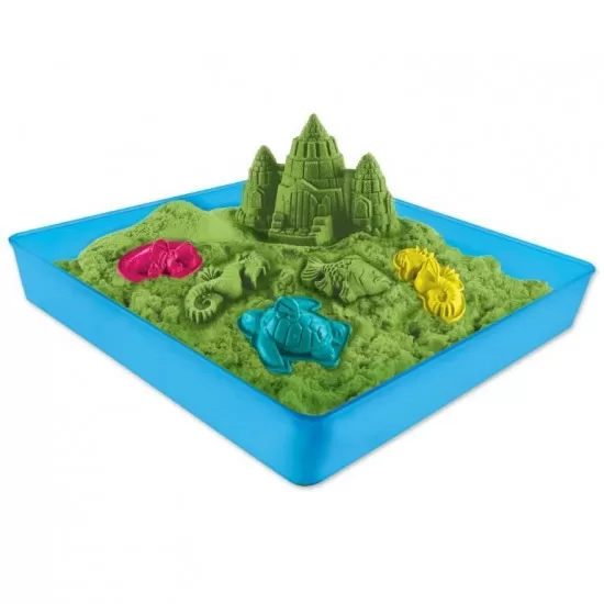 Set complet verde nisip kinetic 454 grame Set complet verde nisip kinetic 454 grame