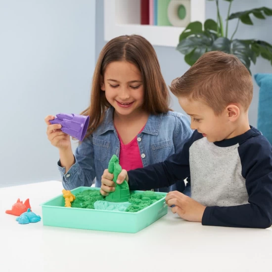 Set complet nisip kinetic verde Set complet nisip kinetic verde