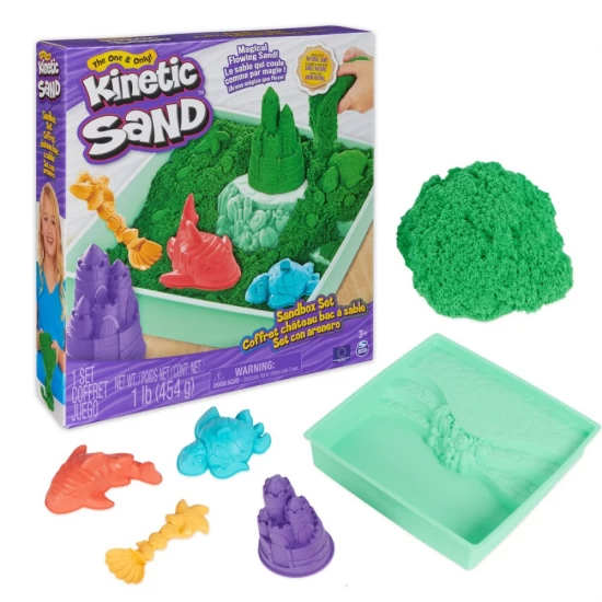 Set complet nisip kinetic verde Set complet nisip kinetic verde