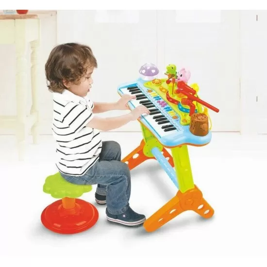 Orga muzicala cu scaunel si orchestra animalutelor Orga muzicala cu scaunel si orchestra animalutelor