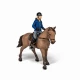 Set figurine echitatie cal si jocheu in jacheta albastra Papo Set figurine echitatie cal si jocheu in jacheta albastra Papo