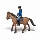 Set figurine echitatie cal si jocheu in jacheta albastra Papo Set figurine echitatie cal si jocheu in jacheta albastra Papo