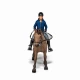 Set figurine echitatie cal si jocheu in jacheta albastra Papo Set figurine echitatie cal si jocheu in jacheta albastra Papo