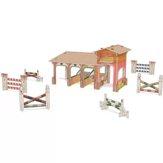 Set de joaca Poney Club boxa carton cu 4 figurine Papo Set de joaca Poney Club boxa carton cu 4 figurine Papo