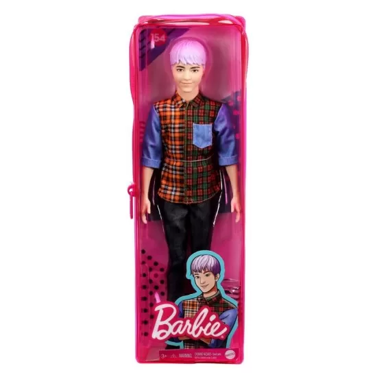 Papusa baiat Barbie Fashionistas cu camasa in carouri Papusa baiat Barbie Fashionistas cu camasa in carouri