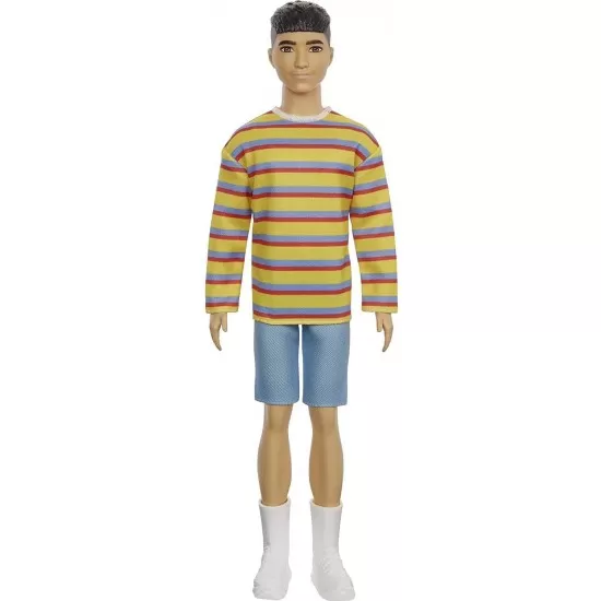 Papusa baiat Barbie Fashionistas cu pulover supradimensionat Papusa baiat Barbie Fashionistas cu pulover supradimensionat