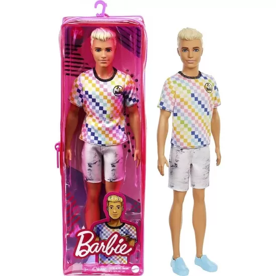 Papusa baiat Barbie Fashionistas cu tinuta lejera de vara Papusa baiat Barbie Fashionistas cu tinuta lejera de vara