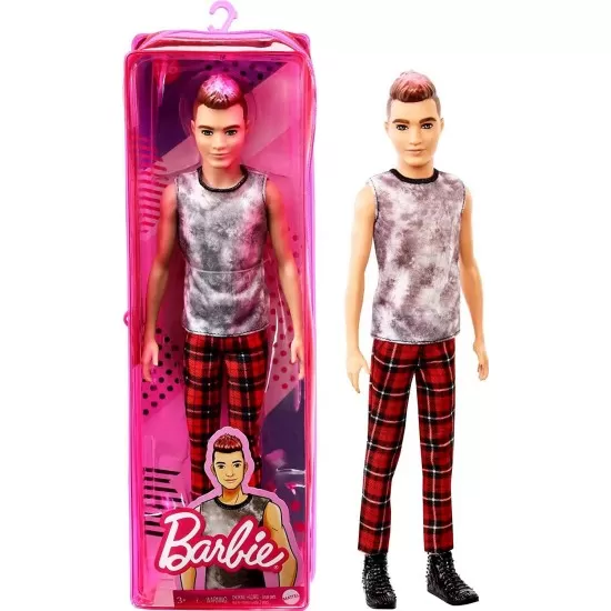 Papusa baiat Barbie Fashionistas cu tinuta punk Papusa baiat Barbie Fashionistas cu tinuta punk