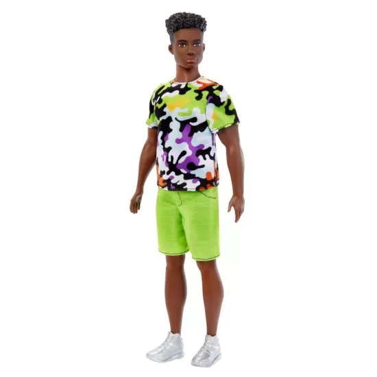 Papusa baiat Barbie Fashionistas Ken cu tinuta verde Papusa baiat Barbie Fashionistas Ken cu tinuta verde