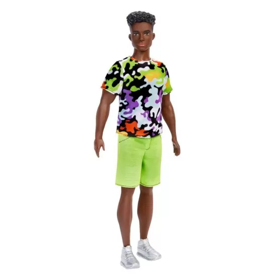 Papusa baiat Barbie Fashionistas Ken cu tinuta verde Papusa baiat Barbie Fashionistas Ken cu tinuta verde