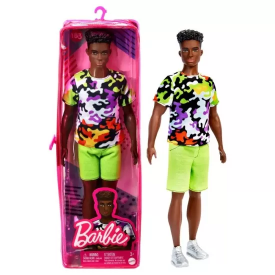 Papusa baiat Barbie Fashionistas Ken cu tinuta verde Papusa baiat Barbie Fashionistas Ken cu tinuta verde