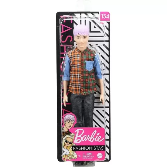 Papusa Ken Barbie Fashionistas Pink Hairstyle Papusa Ken Barbie Fashionistas Pink Hairstyle