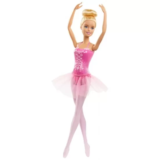 Papusa Barbie balerina blonda cu costum roz Papusa Barbie balerina blonda cu costum roz