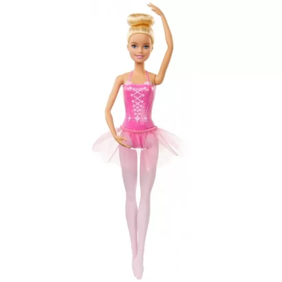 Papusa Barbie balerina blonda cu costum roz Papusa Barbie balerina blonda cu costum roz