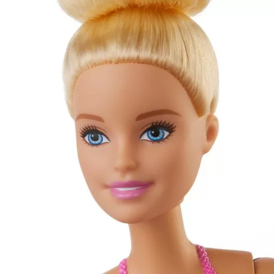 Papusa Barbie balerina blonda cu costum roz Papusa Barbie balerina blonda cu costum roz