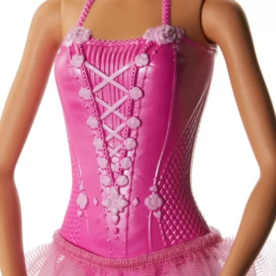 Papusa Barbie balerina blonda cu costum roz Papusa Barbie balerina blonda cu costum roz