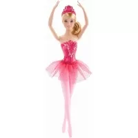 Papusa Barbie balerina cu costum roz
