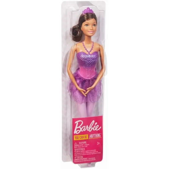 Papusa Barbie balerina cu costum violet Papusa Barbie balerina cu costum violet