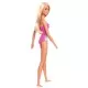 Papusa Barbie blonda cu costum de baie in doua culori Papusa Barbie blonda cu costum de baie in doua culori