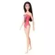 Papusa Barbie bruneta cu costum de baie cu modele geometrice Papusa Barbie bruneta cu costum de baie cu modele geometrice