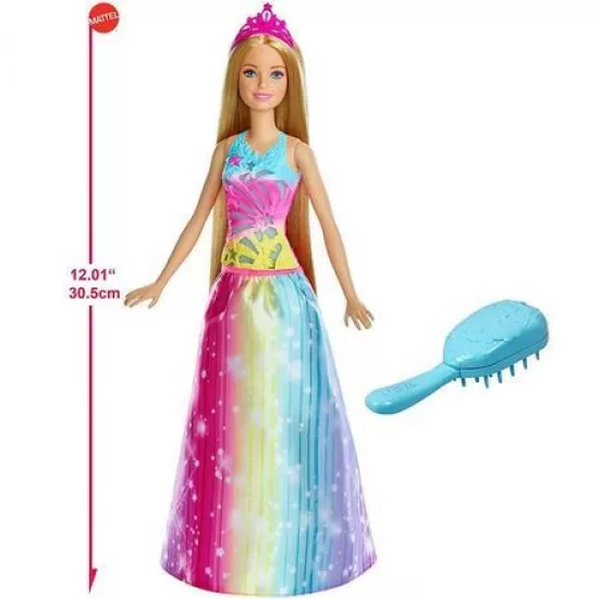Papusa Barbie Printesa Dreamtopia cu rochita multicolora Papusa Barbie Printesa Dreamtopia cu rochita multicolora