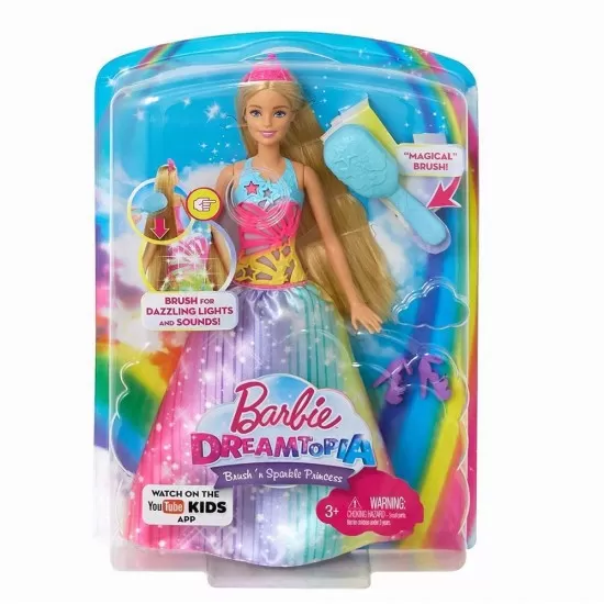 Papusa Barbie Printesa Dreamtopia cu rochita multicolora Papusa Barbie Printesa Dreamtopia cu rochita multicolora