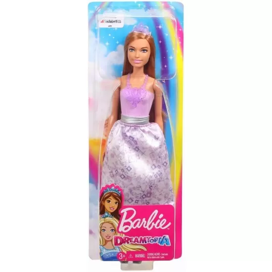 Papusa Barbie Dreamtopia printesa cu colier mov