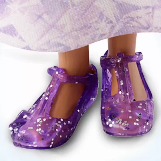 Papusa Barbie Dreamtopia printesa cu colier mov