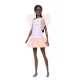 Papusa Barbie Fashionistas afro-americana cu rochie peach Papusa Barbie Fashionistas afro-americana cu rochie peach