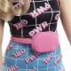 Papusa Barbie Fashionistas blonda cu borseta roz Papusa Barbie Fashionistas blonda cu borseta roz