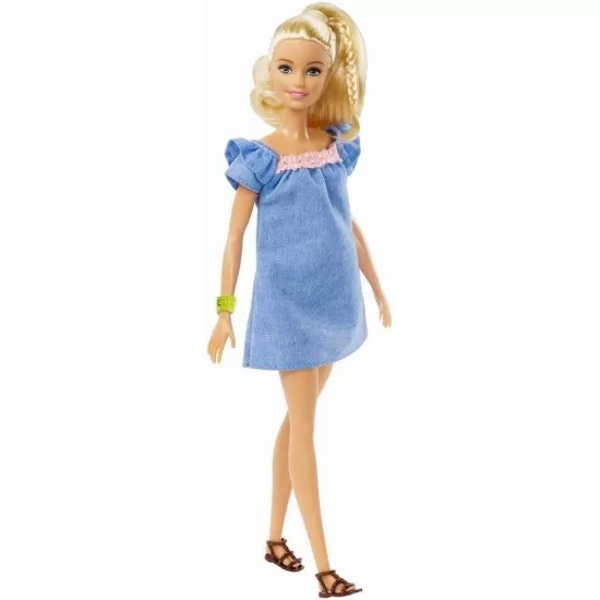 Papusa Barbie Fashionistas blonda cu hainute de schimb Papusa Barbie Fashionistas blonda cu hainute de schimb