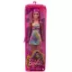 Papusa Barbie Fashionistas blonda cu suvite mov Papusa Barbie Fashionistas blonda cu suvite mov