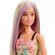Papusa Barbie Fashionistas blonda cu suvite mov Papusa Barbie Fashionistas blonda cu suvite mov