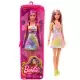 Papusa Barbie Fashionistas blonda cu suvite mov Papusa Barbie Fashionistas blonda cu suvite mov