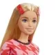 Papusa Barbie Fashionistas blonda cu tinuta casual roz Papusa Barbie Fashionistas blonda cu tinuta casual roz
