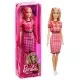 Papusa Barbie Fashionistas blonda cu tinuta casual roz Papusa Barbie Fashionistas blonda cu tinuta casual roz