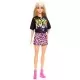 Papusa Barbie Fashionistas blonda cu tinuta de vara rock Papusa Barbie Fashionistas blonda cu tinuta de vara rock