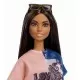 Papusa Barbie Fashionistas - Bruneta cu par lung