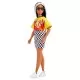 Papusa Barbie Fashionistas bruneta cu suvite blonde Papusa Barbie Fashionistas bruneta cu suvite blonde