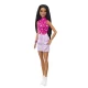 Papusa Barbie Fashionistas bruneta cu top cu stelute Papusa Barbie Fashionistas bruneta cu top cu stelute