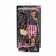Papusa Barbie Fashionistas cu coc si hainute de schimb Papusa Barbie Fashionistas cu coc si hainute de schimb